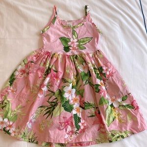 Girls Hawaiian Print Dress